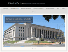 Tablet Screenshot of catedradeluca.com.ar